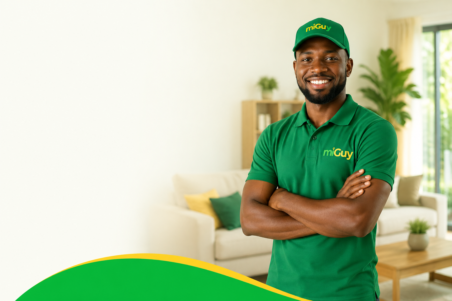 A friendly miGuy professional in uniform